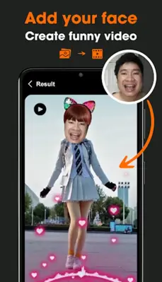 Add Face To Video Reface video android App screenshot 3